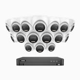ADLK800 - 4K 16 Channel 16 Dual Light Wired CCTV Security System, Color & IR Night Vision, 3840x2160@20fps, f/1.6 Super Aperture, 4-in-1 Output Signal, IP67